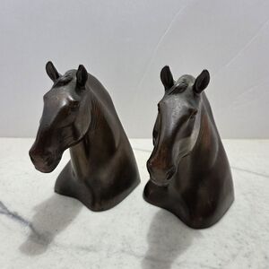 Elegant Horse Bust Bookends